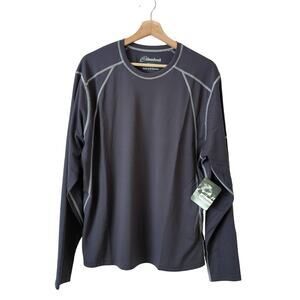 Cloudveil‎ Women's Baselayer Top XXL Gray Long Sleeve Lightweight Crew Ski Warm